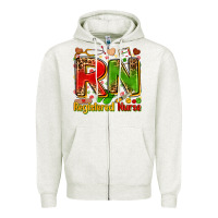 Oatmeal Heather registered nurse juneteenth Zipper Hoodie - Zillion Design Studio