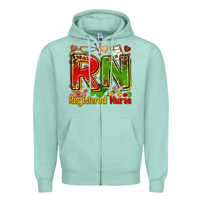 Registered Nurse Juneteenth Zipper Hoodie by Zillion Design Studio | Teevron