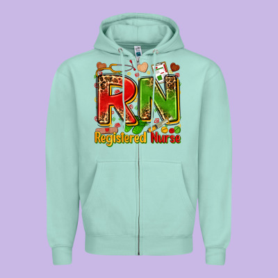 Registered Nurse Juneteenth Zipper Hoodie Designed By Zillion Design Studio