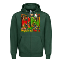 Sports Green registered nurse juneteenth Zipper Hoodie - Zillion Design Studio