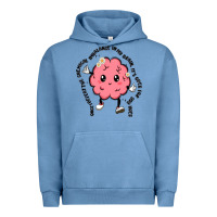Pigment Pebble Blue brain Urban Hoodie - MaliasSmallBusiness
