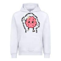 White brain Urban Hoodie - MaliasSmallBusiness