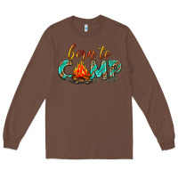 Chestnut born to camp Long Sleeve Tee - texasbilliewilder