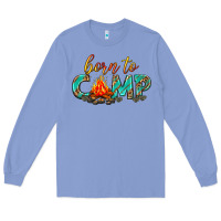 Colony Blue born to camp Long Sleeve Tee - texasbilliewilder