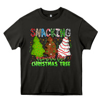 Asphalt Snacking Around The Christmas Tree Heavy Core Tee - CowhideDigitalArt