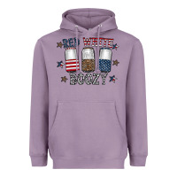 Lavender red white boozy Heavyweight Hoodie - CowhideDigitalArt