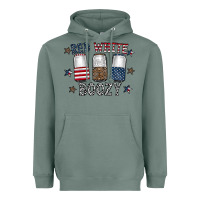 Sage red white boozy Heavyweight Hoodie - CowhideDigitalArt