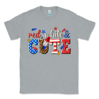 Heather Grey red white and cute billie wilder Classic Tee - texasbilliewilder