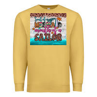 Antique Gold soul of a mermaid mouth of a sailor Premium Sweatshirt - JahusDesignShop