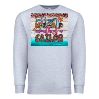 Heather Grey soul of a mermaid mouth of a sailor Premium Sweatshirt - JahusDesignShop