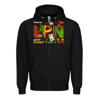 Black licensed practical nurse Zipper Hoodie - Zillion Design Studio