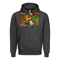 Charcoal Heather licensed practical nurse Zipper Hoodie - Zillion Design Studio