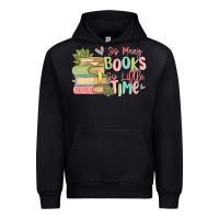 Black so many books so little time Urban Hoodie - MaliasSmallBusiness