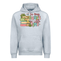 Heather Grey so many books so little time Urban Hoodie - MaliasSmallBusiness
