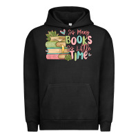 Pigment Black so many books so little time Urban Hoodie - MaliasSmallBusiness