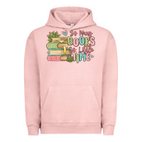 Pigment Salmon so many books so little time Urban Hoodie - MaliasSmallBusiness