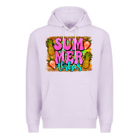 Lilac summer vibes leopard background Premium Hoodie - Jasminsmagicworld