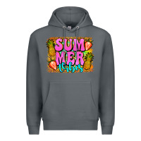 Rock summer vibes leopard background Premium Hoodie - Jasminsmagicworld