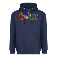 Navy lgbtq heart and hope Heavyweight Hoodie - HRA Design Shop