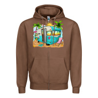 Chestnut summer caravan Zipper Hoodie - texasbilliewilder