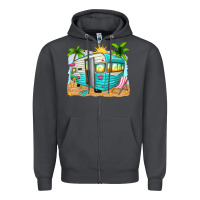 Smoke summer caravan Zipper Hoodie - texasbilliewilder
