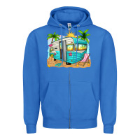 True Royal summer caravan Zipper Hoodie - texasbilliewilder