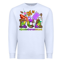 White mardi gras rca resident care assistant Premium Sweatshirt - AdoDesignShop