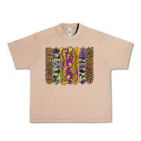 Burro mardi gras fleur de lis cowhide serape leopard glitter brushstrokes Urban Heavy Tee - Artiststas