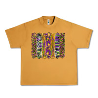 Peanut Butter mardi gras fleur de lis cowhide serape leopard glitter brushstrokes Urban Heavy Tee - Artiststas