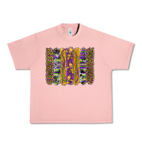 Salmon mardi gras fleur de lis cowhide serape leopard glitter brushstrokes Urban Heavy Tee - Artiststas