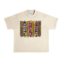 Sandshell mardi gras fleur de lis cowhide serape leopard glitter brushstrokes Urban Heavy Tee - Artiststas