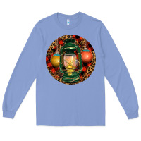 Colony Blue Xmas Lantern Christmas Long Sleeve Tee - RanaPortraitStore