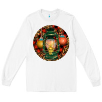 White Xmas Lantern Christmas Long Sleeve Tee - RanaPortraitStore