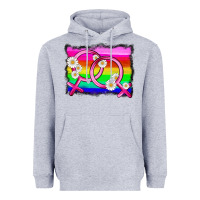 Heather Grey lgbtq gender lesbian symbol Heavyweight Hoodie - HRA Design Shop