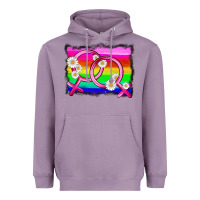Lavender lgbtq gender lesbian symbol Heavyweight Hoodie - HRA Design Shop