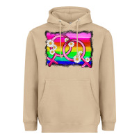 Mushroom lgbtq gender lesbian symbol Heavyweight Hoodie - HRA Design Shop