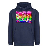 Lgbtq Gender Lesbian Symbol Heavyweight Hoodie | Teevron