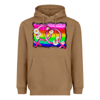 Toasted Coconut lgbtq gender lesbian symbol Heavyweight Hoodie - HRA Design Shop