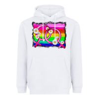 White lgbtq gender lesbian symbol Heavyweight Hoodie - HRA Design Shop