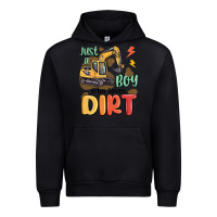 Black just a boy who loves dirt Urban Hoodie - MaliasSmallBusiness