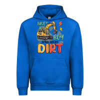 Cobalt just a boy who loves dirt Urban Hoodie - MaliasSmallBusiness