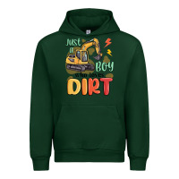 Forest Green just a boy who loves dirt Urban Hoodie - MaliasSmallBusiness