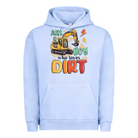 Pigment Grape Ice just a boy who loves dirt Urban Hoodie - MaliasSmallBusiness