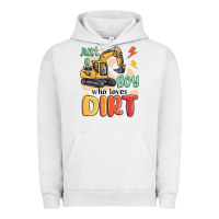 Pigment Lunar Rock just a boy who loves dirt Urban Hoodie - MaliasSmallBusiness
