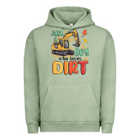 Pigment Oil Green just a boy who loves dirt Urban Hoodie - MaliasSmallBusiness