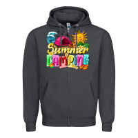 Smoke summer camping Zipper Hoodie - texasbilliewilder