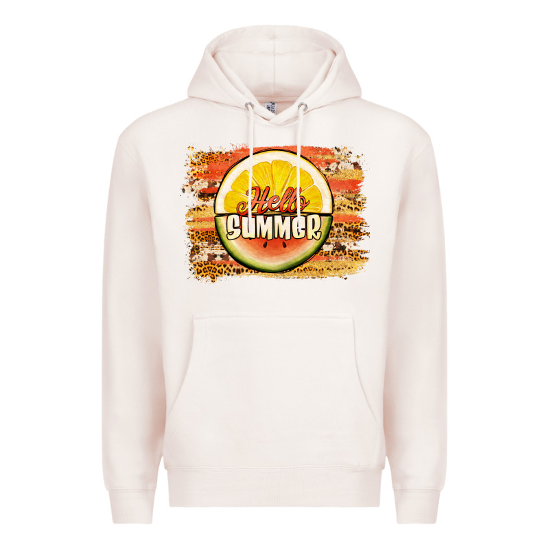 Hello Summer Watermelon Lemon Premium Hoodie by Jasminsmagicworld | Teevron