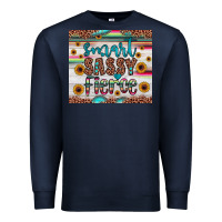 Navy smart  sassy fierce Premium Sweatshirt - JahusDesignShop