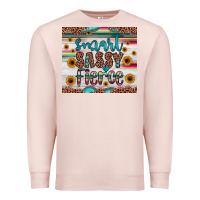 Pale Pink smart  sassy fierce Premium Sweatshirt - JahusDesignShop