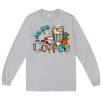 Moon Dust but first coffee Long Sleeve Tee - texasbilliewilder